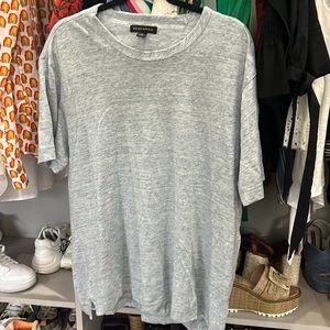 Light blue linen tee size LARGE